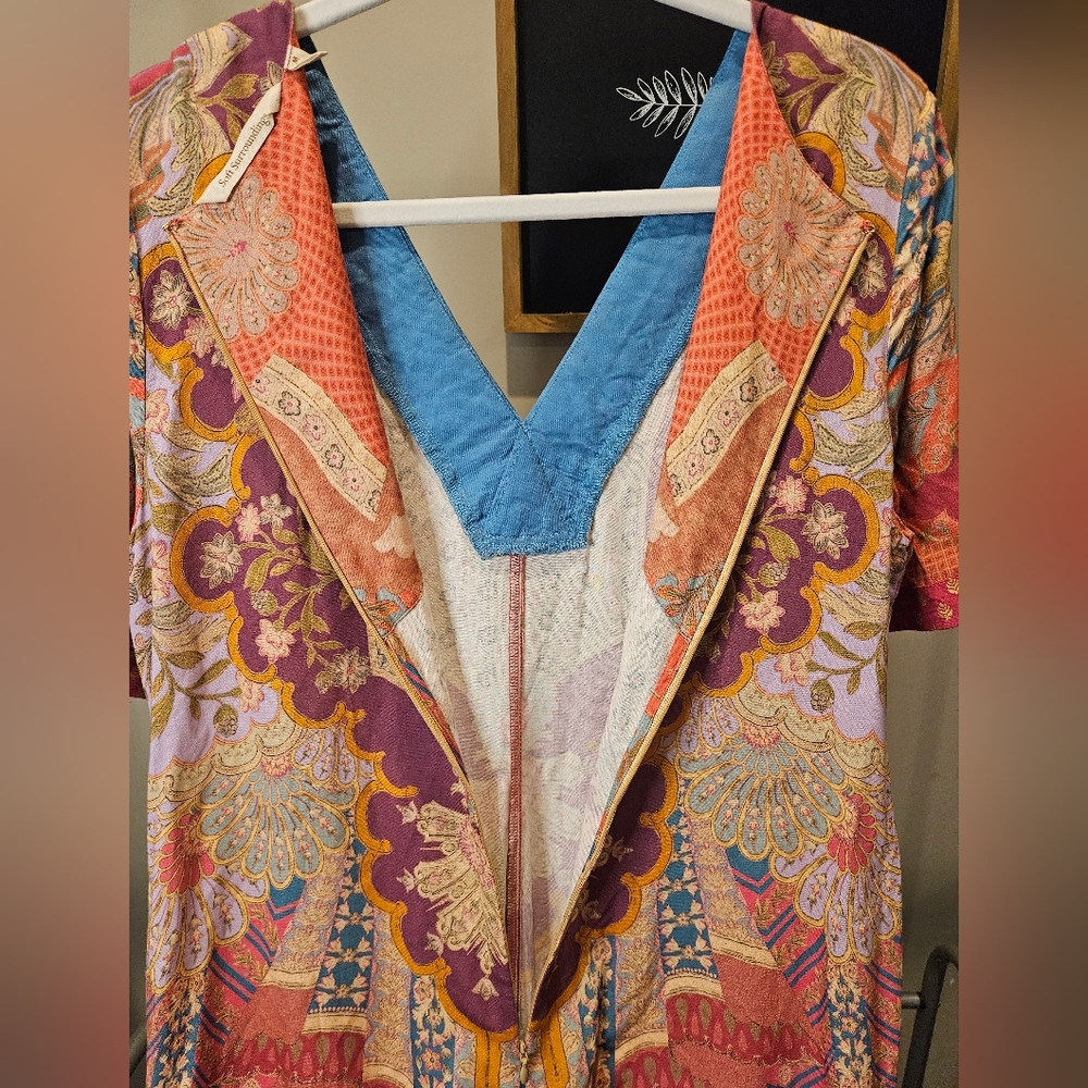 Soft Surroundings Parasol Siva Magenta Maxi Dress Multicolor Women Size Medium - Picture 5 of 6